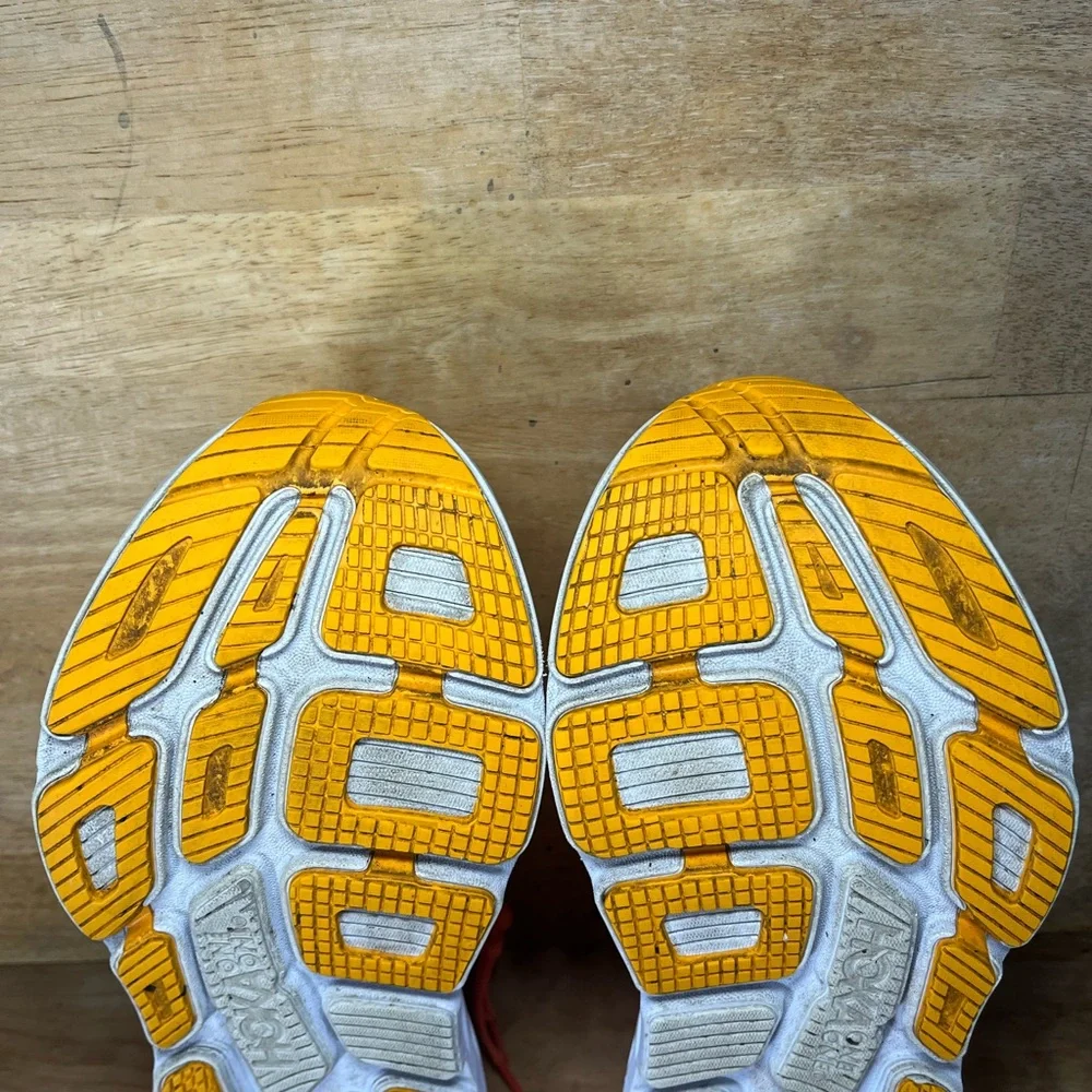 Hoka One One Bondi 7 CUSHIONED Womens Size 9 Running Shoes Sneakers Coral - Picture 10 of 12